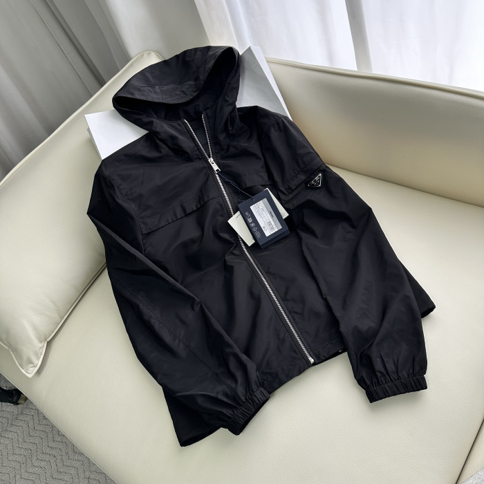 Prada Hooded Windbreaker Jacket #382087
