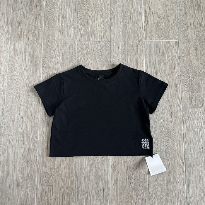 Chrome Hearts Short Knitted Cotton T-shirt #382228