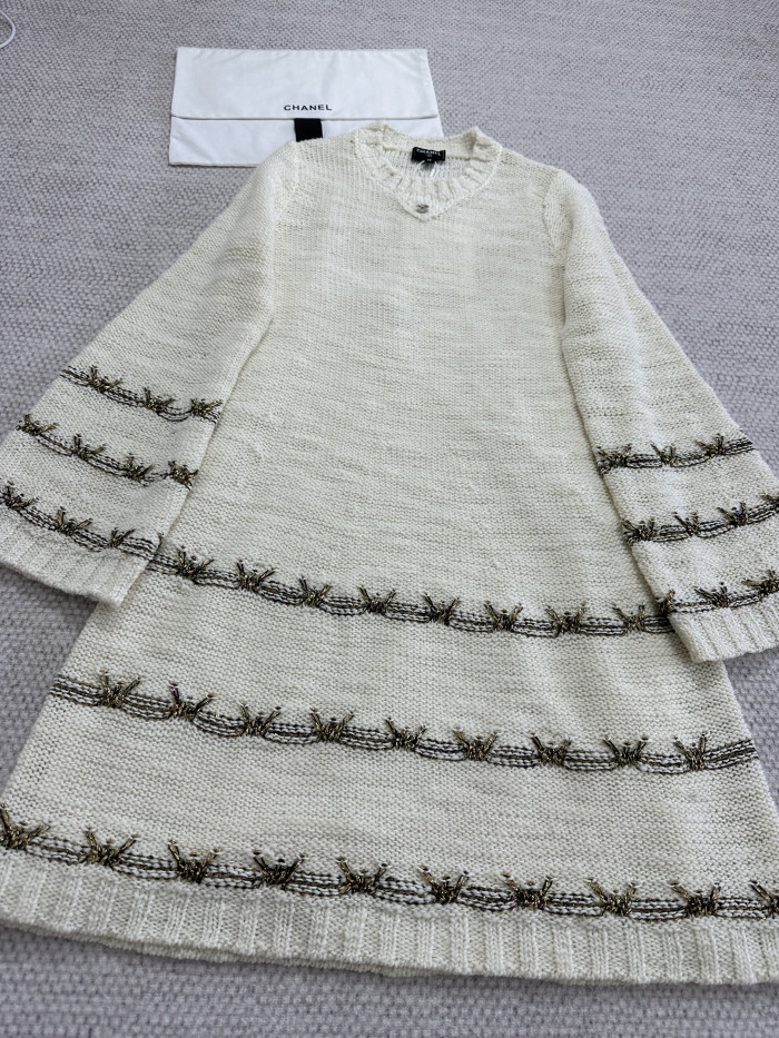 Chanel Gold Thread Dress #330297