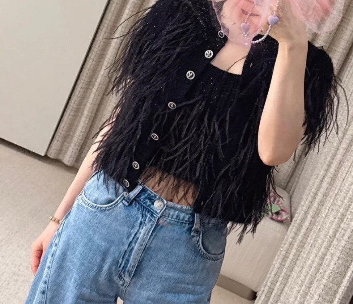 Chanel Top-quality Version Feather Vest #316257