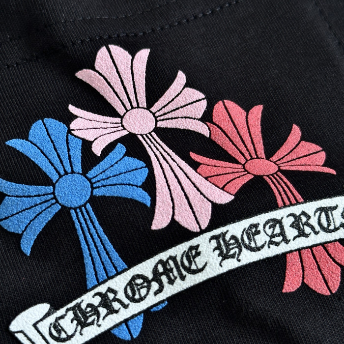 Chrome Hearts Colorful Cross Print T-shirt #382231