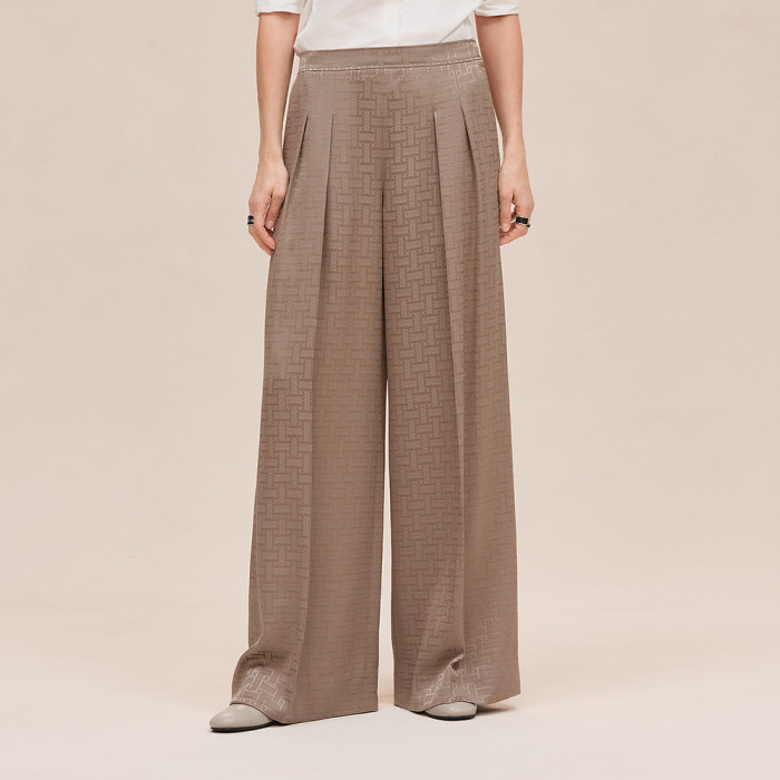 Hermès Mosaique Ascot Collar Shirt Pants #382336