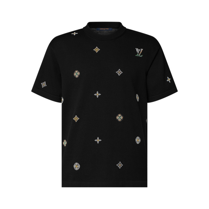 LOUIS VUITTON Embellished Short-Sleeved Crewneck #382494