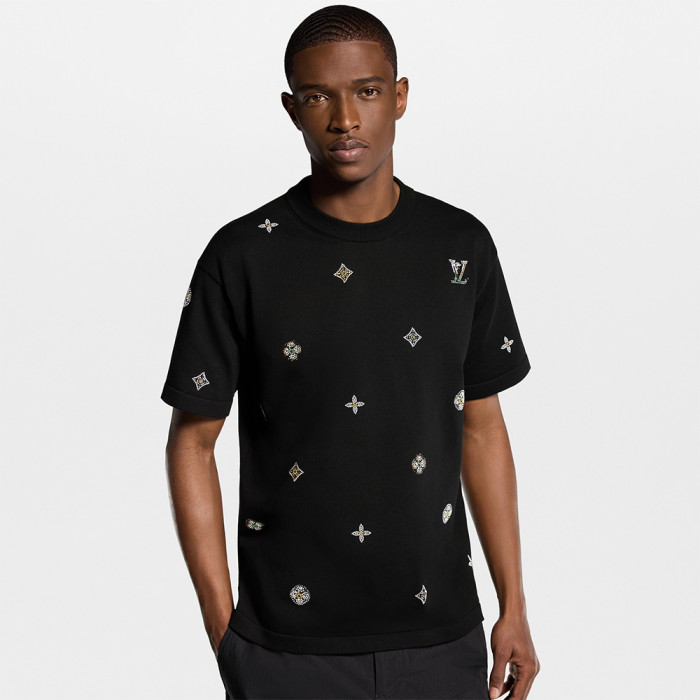 LOUIS VUITTON Embellished Short-Sleeved Crewneck #382494
