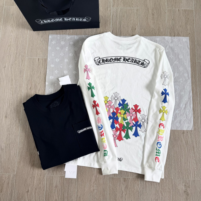 Chrome Hearts Rainbow Phantom Cross Long-sleeved T-shirt #382345