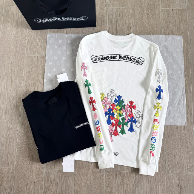 Chrome Hearts Rainbow Phantom Cross Long-sleeved T-shirt #382345