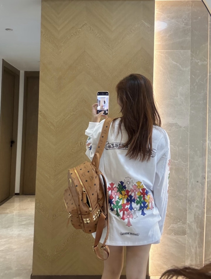 Chrome Hearts Rainbow Phantom Cross Long-sleeved T-shirt #382345