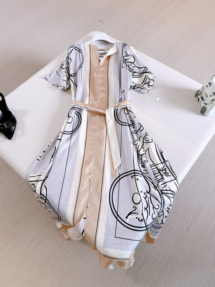 Hermès Ex-Libris a Mai Levee Caftan #382335