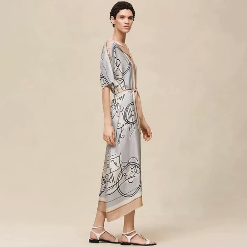 Hermès Ex-Libris a Mai Levee Caftan #382335