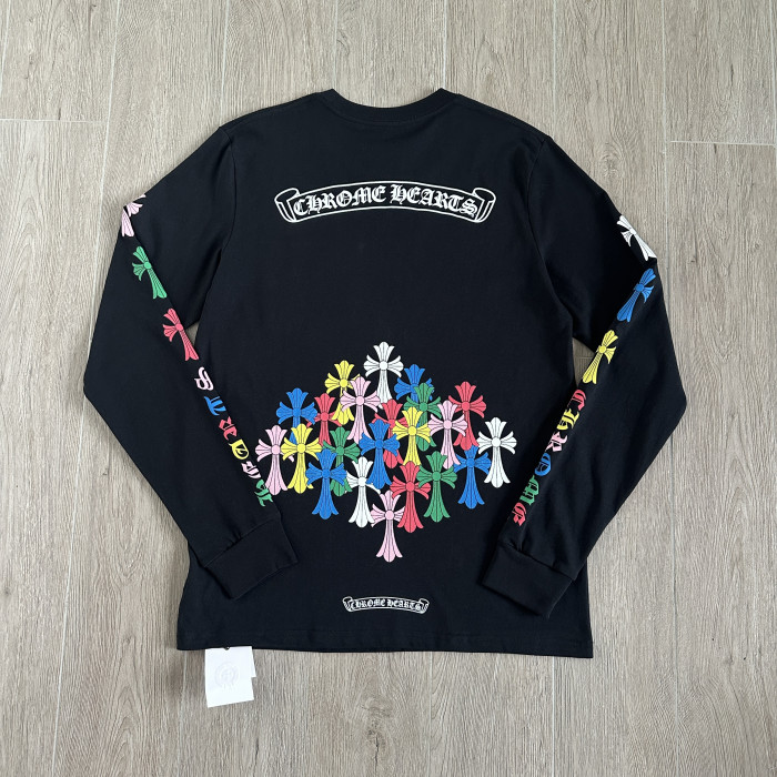 Chrome Hearts Rainbow Phantom Cross Long-sleeved T-shirt #382345