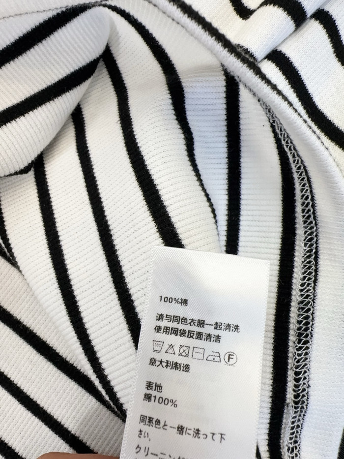 CELINE TRIOMPHE TANK TOP IN STRIPED SILK JERSEY #382515