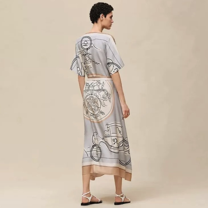 Hermès Ex-Libris a Mai Levee Caftan #382335
