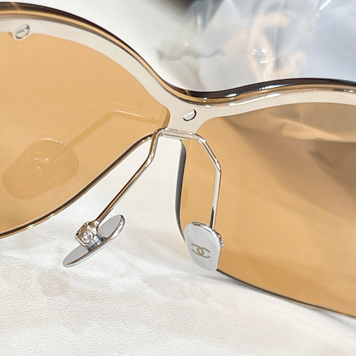 CHANEL Sunglasses Shield Sunglasses Metal #382452