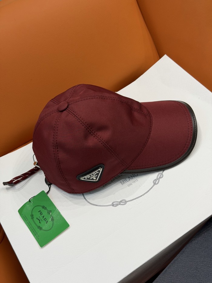 PRADA Black Prada Speedrock Re-nylon Baseball Cap #382804