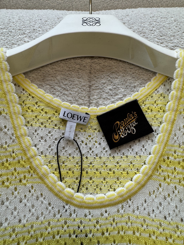 LOEWE Top in Cotton Blend White #382632