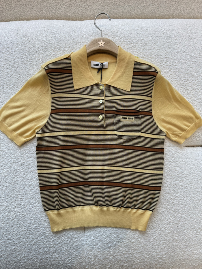 MiuMiu Wool Polo Shirt 328085