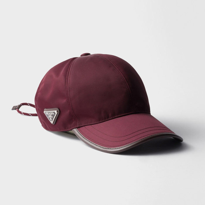 PRADA Black Prada Speedrock Re-nylon Baseball Cap #382804
