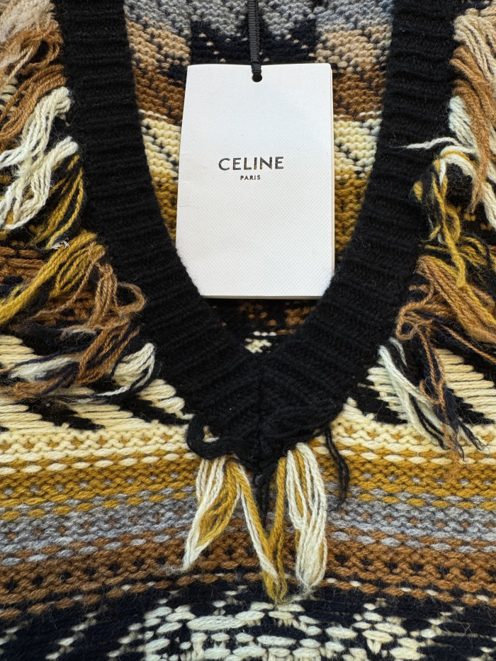CELINE TOP IN JACQUARD CASHMERE #335647