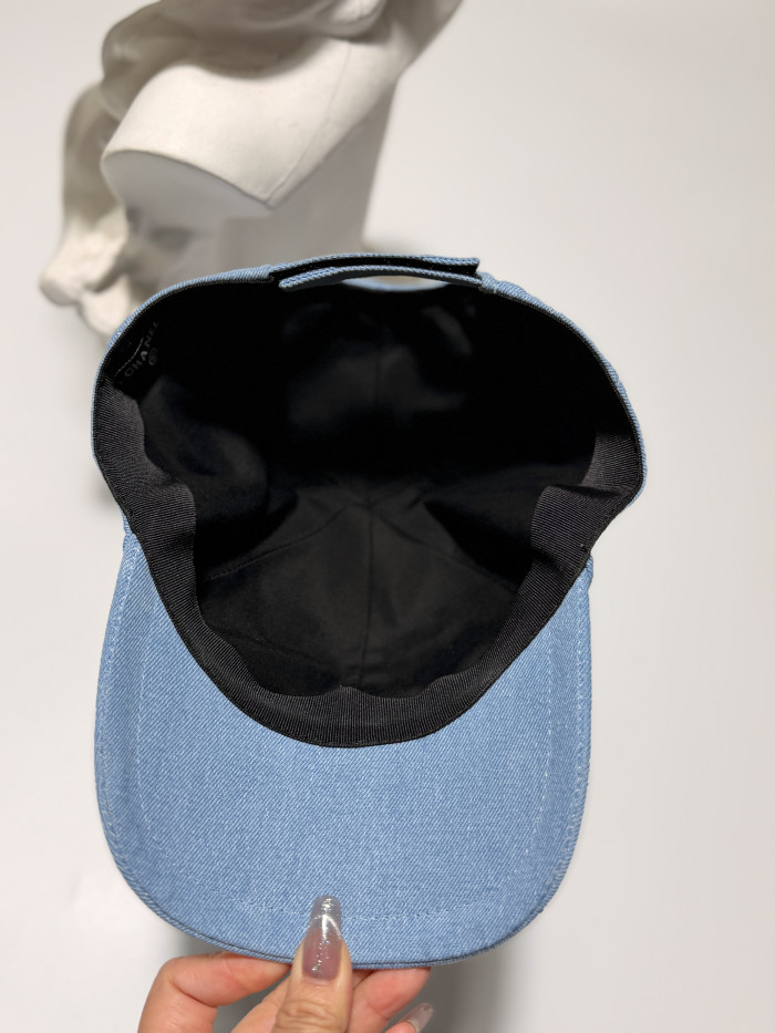 Chanel Denim Baseball Cap #382605