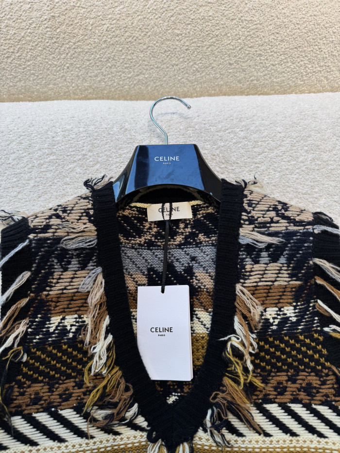 CELINE TOP IN JACQUARD CASHMERE #335647