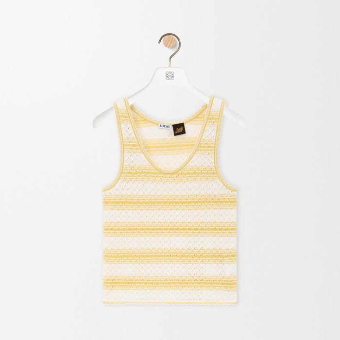 LOEWE Top in Cotton Blend White #382632