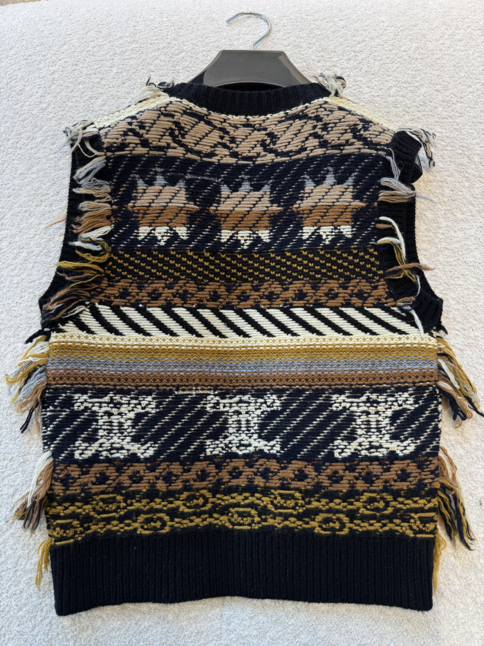CELINE TOP IN JACQUARD CASHMERE #335647