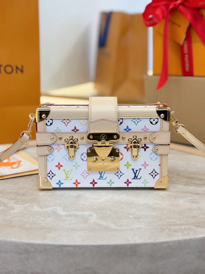LOUIS VUITTON LV x TM_Petite Malle Monogram Women Handbags #382641