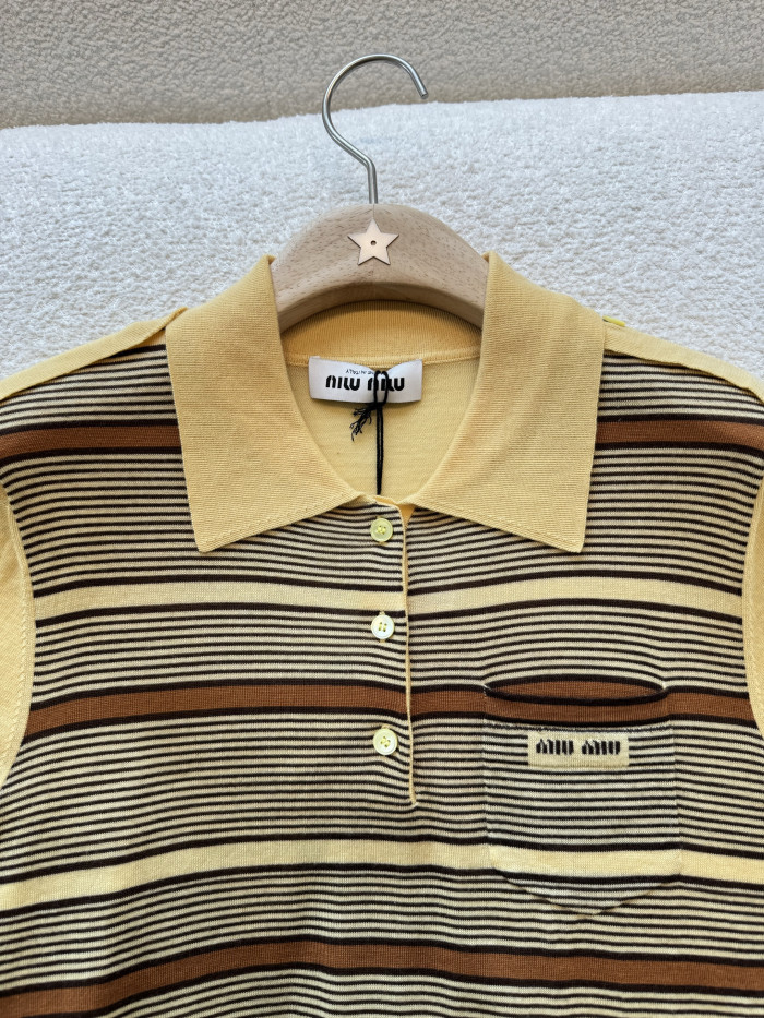 MiuMiu Wool Polo Shirt 328085