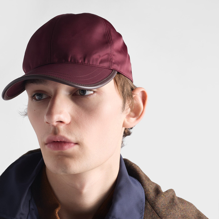 PRADA Black Prada Speedrock Re-nylon Baseball Cap #382804