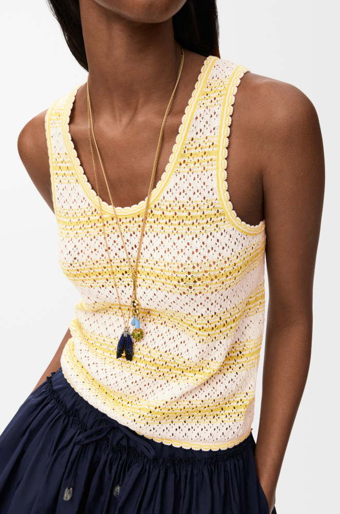 LOEWE Top in Cotton Blend White #382632