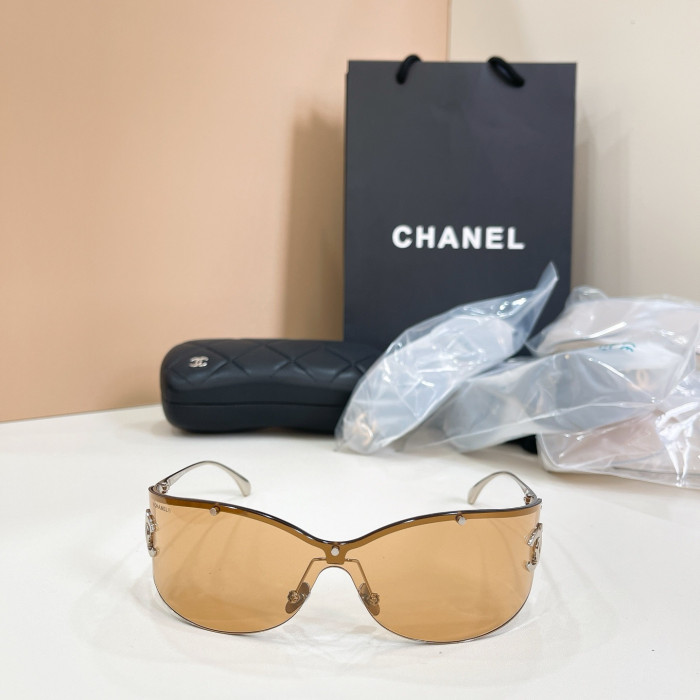 CHANEL Sunglasses Shield Sunglasses Metal #382452