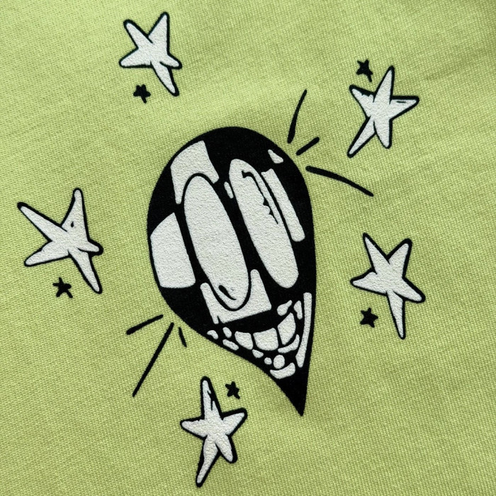 Chrome Hearts Neon Yellow Chrome Hearts x Matty Boy Chain Face T-Shirt #382666