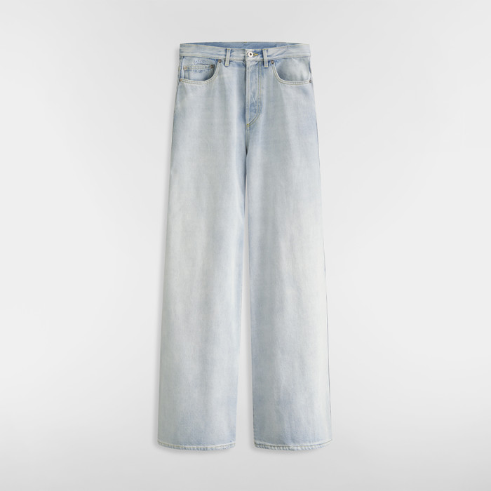 DIOR Flared Jeans Light Blue Stonewashed Cotton Denim #382814