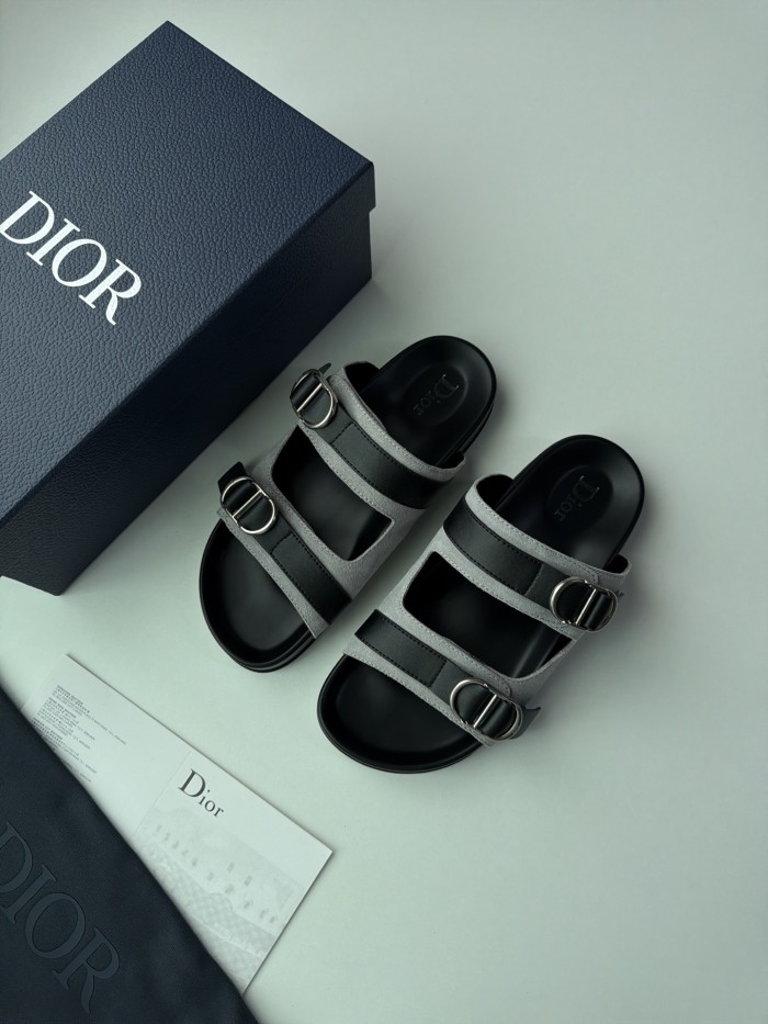 DIOR Dior Aqua Sandal Beige and Black Dior Oblique Jacquard #382615