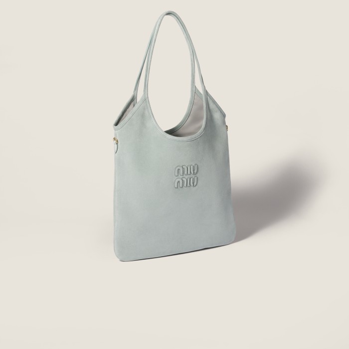 MiuMiu Powder Blue Ivy Suede Bag #382952
