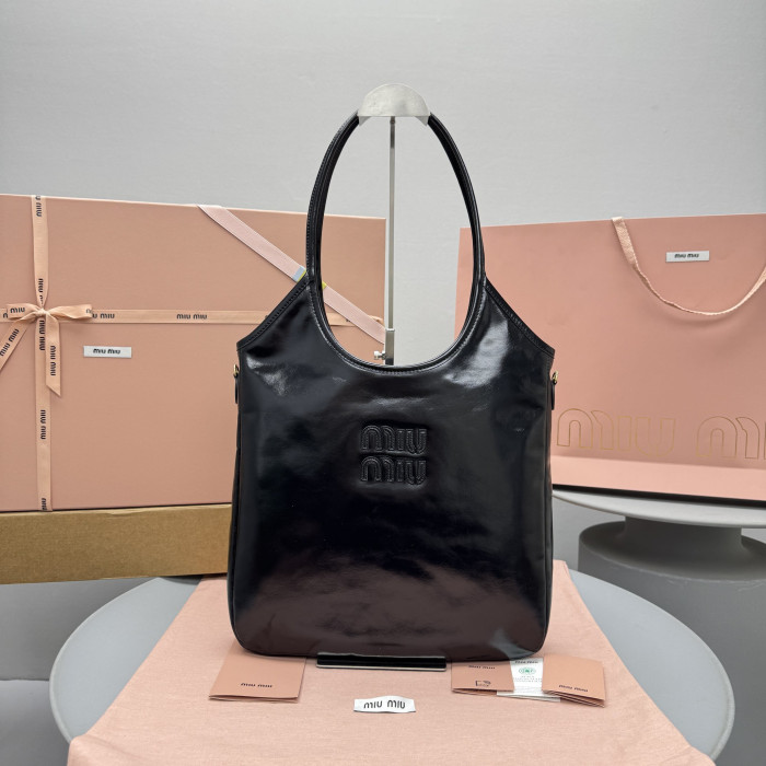 MiuMiu Black Ivy Leather Bag #336426