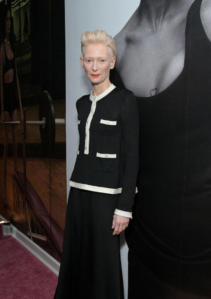 Chanel Black and White Contrast Knitted Top and Trousers #382958