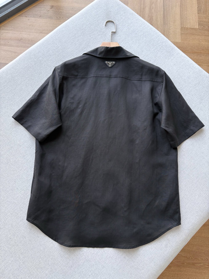 Prada Short Sleeve Linen #382942