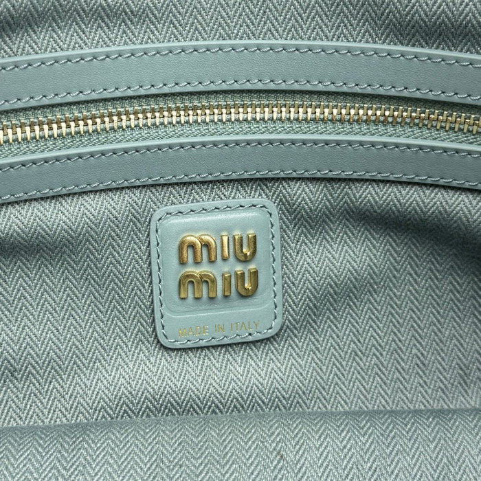 MiuMiu Powder Blue Ivy Suede Bag #382952