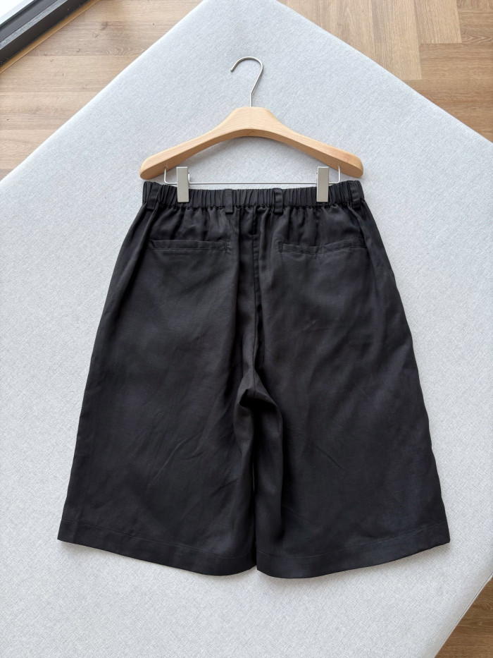 Prada Linen Wide-leg Casual Pants #382941