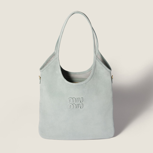 MiuMiu Powder Blue Ivy Suede Bag #382952