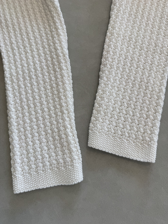 Chanel White Knitted Cardigan #383046