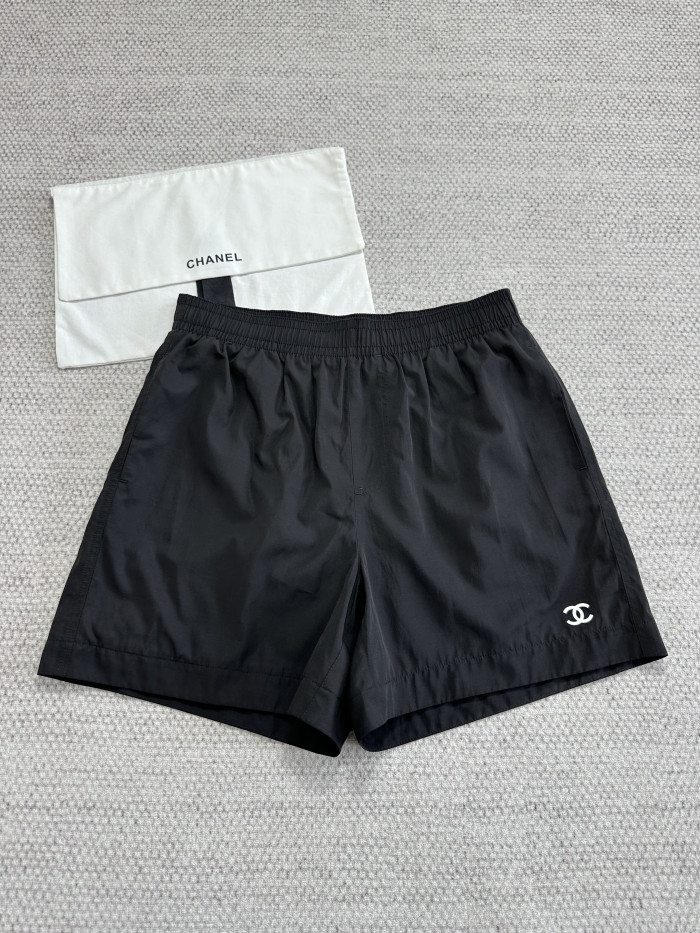 Chanel Top-quality Version CC Black Casual Beach Shorts#383087