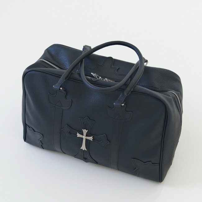 Chrome Hearts Cross-embellished Pebbled Leather Tote Bag #383000