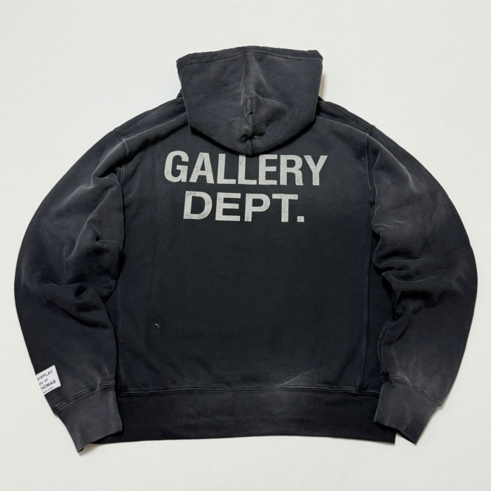 GALLERY DEPT. GD PAINT LOGO HOODIE VINTAGE BLACK #383240