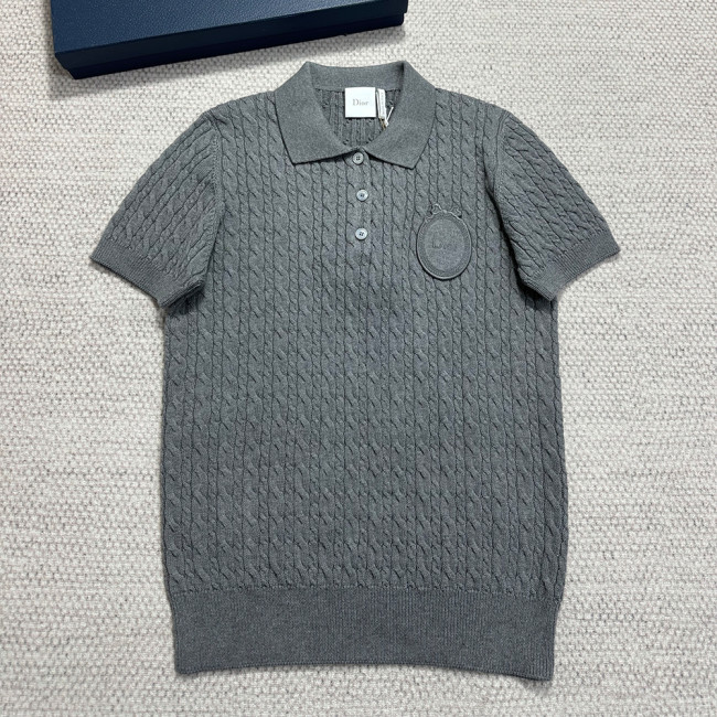 Chanel Top-quality Version CC Knitted Short Sleeves#383110