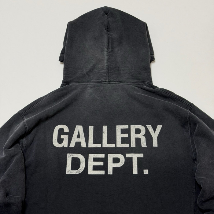 GALLERY DEPT. GD PAINT LOGO HOODIE VINTAGE BLACK #383240