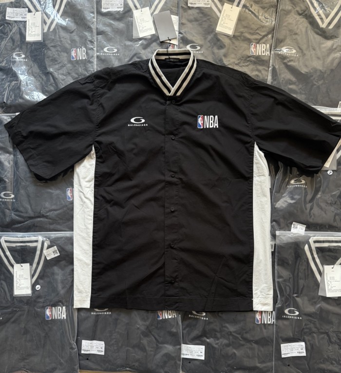 Balenciaga Nba Collaboration Short Sleeve Shirt #383088