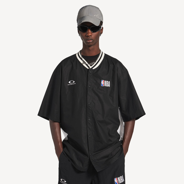 Balenciaga Nba Collaboration Short Sleeve Shirt #383088