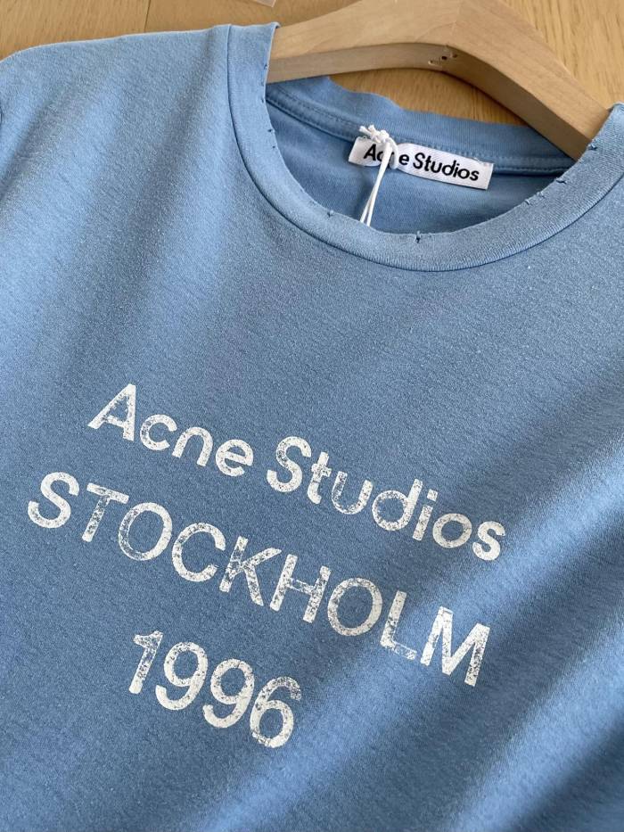 Acne Studios Sprayed Logo T-shirt #383179
